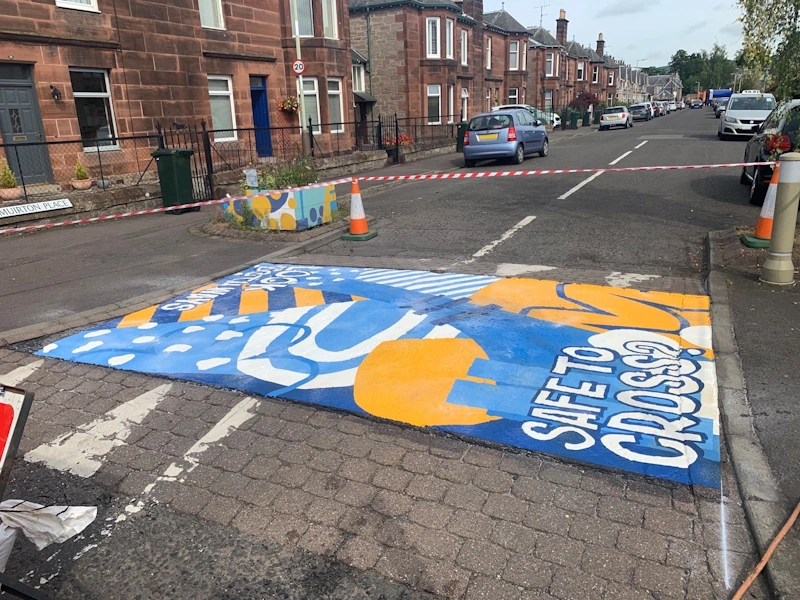 Decorative road Crossing, Perth Council